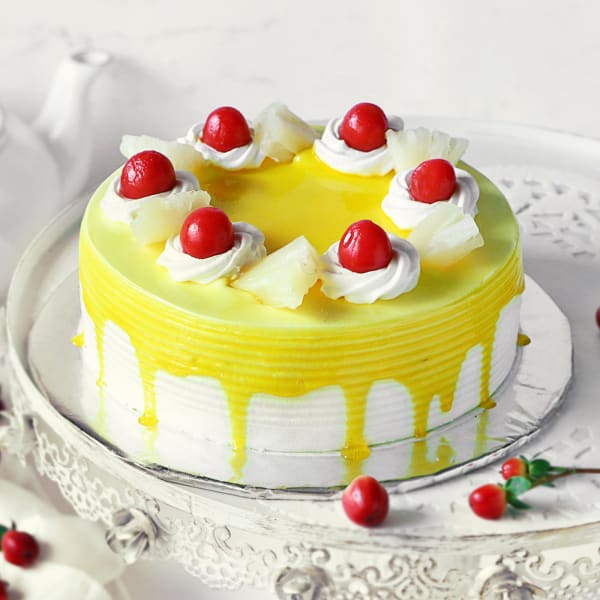 Colourful Cream Pineapple Cake- Half Kg – Endbazar