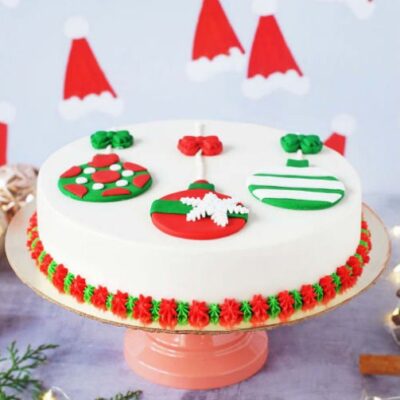 Xmas Tree Ornaments Cake (1 kg)
