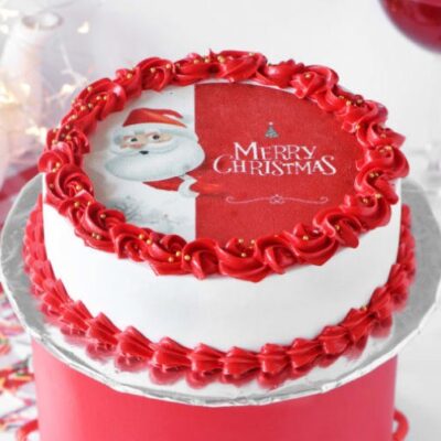 Red Velvet Christmas Photo Cake (Half Kg)
full star img